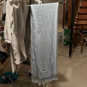 Paskmina Light Blue Fringed Scarf